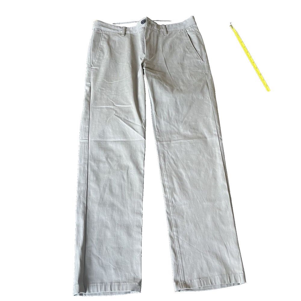 Theory Flat Front Full‎ Leg Tan Khaki  Women's Pants Size 28